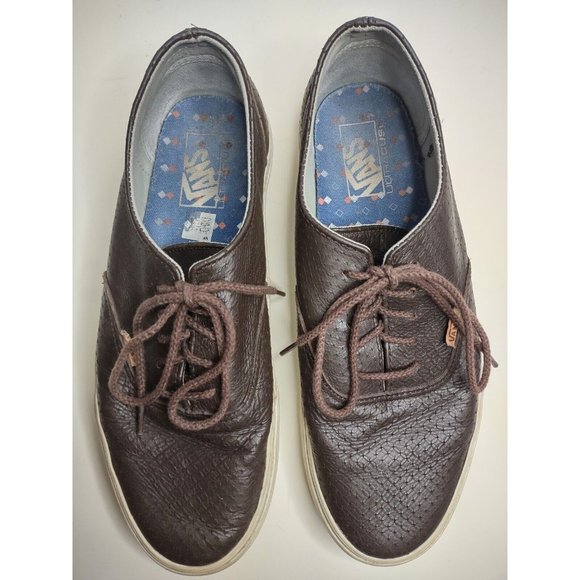 Vans Ultracush Brown Leather Skate Shoe Sneaker Low Top Men's Size 11 - Picture 4 of 11